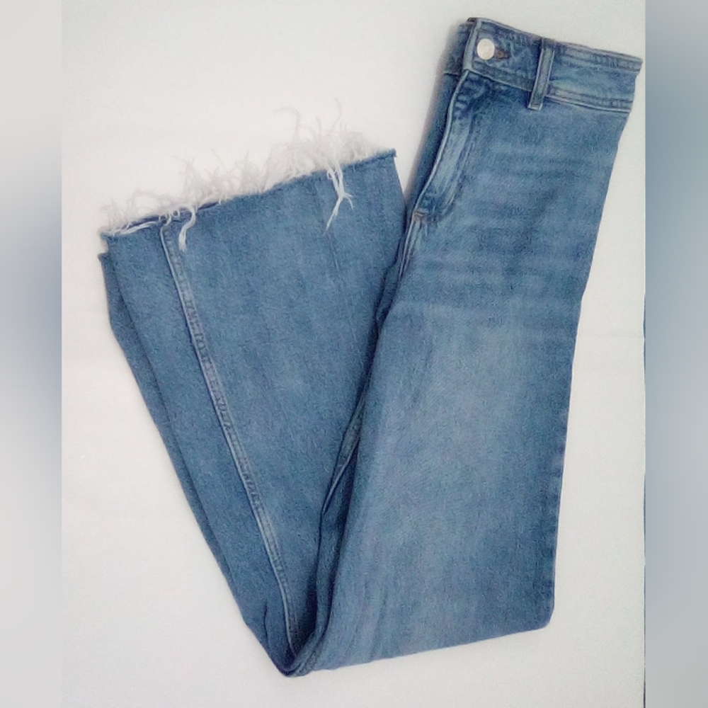 Mango Catherine Light Blue Flare Jeans Size 2 - Picture 7 of 12
